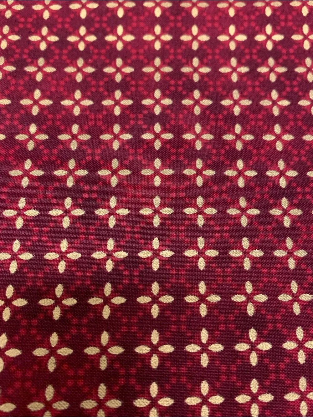 Hoffman California Fabrics Gilded Holiday Red Gold Cotton Fabric H8811 2 Yards